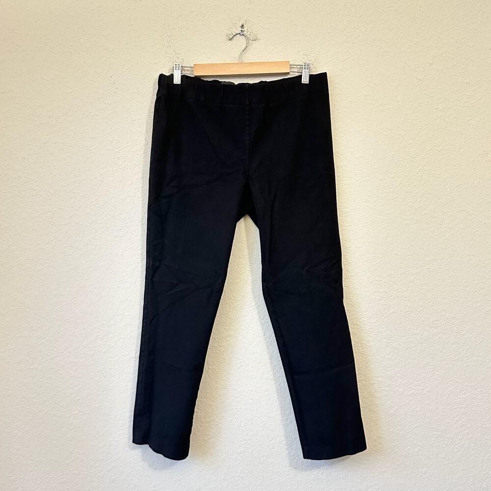 KOBI HALPERIN Pants Womens Black Stretch Pull On Cropped Ankle Trousers